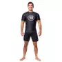 Rashguard Manga Curta Lycra Preta
