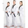 Dobok Daedo Competition Gola Preta Aprovado WT